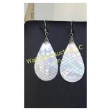 .925 Nacre Dangling Earrings