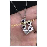 Heart Shaped Amethyst Necklace