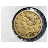 1896 Gold Liberty Head Coin