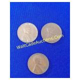 Lincoln Wheat Cent - Lot of 3 - 1945-S, 1949-S, 19