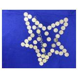 Roosevelt Dimes.  Full Roll