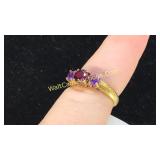 Ruby & Amethyst Ring Sz 6