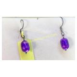Catï¿½s-Eye. Glass Earrings