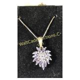 .925 Silver Amethyst Necklace