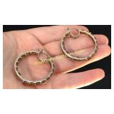 Citrine Hoop Earrings