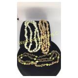 Crystal Stone Necklaces - Lot of 3