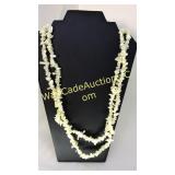 Vegetable Ivory Beaded Necklace