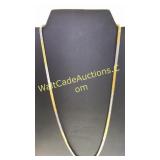 Silver & Gold Colored Chain Necklace