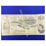 1862 $1 Confederate States of America