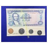 Jamaica Currency Set With Kingston Jamaica