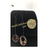 Resin Epoxy Pendant Necklace and Extra