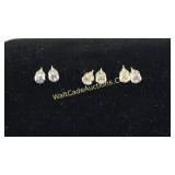 3 Pair of Earring Studs