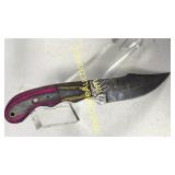 Damascus Steel 4 in Blade Hunting Knife Includes