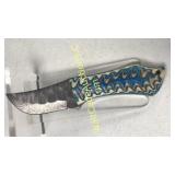 Damascus Steel 4 in Blade Hunting Knife