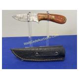 Knife w/ sheath Damascus Steel 3.5 inch