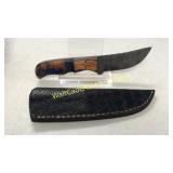 Damascus Steel 3.5 in Blade Knife with Sheath 4