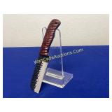 Damascus Knife w/ Leather Sheath 4 inch