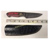 Damascus Steel 4 in Blade Knife with Wood
