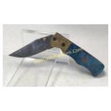 Damascus Steel 3.5 in Blade Folding Knife
