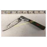 Damascus Steel 3.5 in Blade Pocket Knife