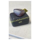 Amethyst and Crystal Quartz Stone Ring Sz 5.5