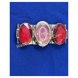 Genoa Watch - Rose Gold & Ruby Costume Watch