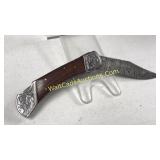 Damascus Steel 4in Blade Folding Pocket Knife