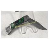Damascus Steel 3in Blade Folding Pocket Knife