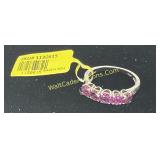 Silver Oink Sapphire ring size 7.925