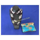 Beaded Necklace - Double StrandHeavy Duty ,