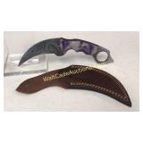 Damascus Steel 4 in Blade Tactical