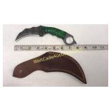 Damascus Steel 4 in Blade Camping Knife Includes