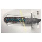 Damascus Steel 4 in Blade Knife with Wood