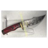 Damascus Steel 4 in Blade Hunting Knife Includes