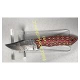 Damascus Steel 4in Blade Hunting Knife Includes