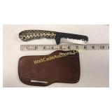 Damascus Steel 4 in Blade Bull Cutter