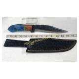 Damascus Steel 7 in Blade KnifeIncludes Custom