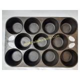Griswold 11-Cup Cast Iron Muffin Pan Re-Seasoned