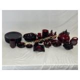 Collection of Avon 1876 Cape Cod Glassware (46)