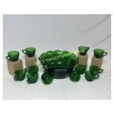 Anchor Hocking Punch Cups & Bowl 13pc