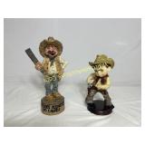 Western Cowboy Collectible Figurines Lot of 2