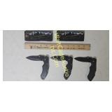 Night Stalker II 4.5" Lockback Knife, Lot of 3