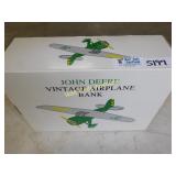 John Deere Vintage Air Plane Coin Bank Made By