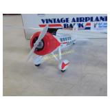 Mobilgas Vintage Airplane Coin Bank Die Cast