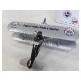 Amoco Vintage Airplane Coin Bank 1/32 Die Cast