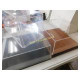 Display Cases - Lot of 4 Large Acrylic Cases as