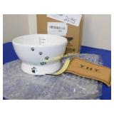 Ceramic Raised Cat Water/ Food Bowl - Holds 15