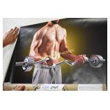 Wall Decal Fitness Man Lifting Weights