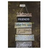 Welcome  home decor approximately 27"