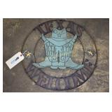 Iron Texas Welcome  approximately 20"